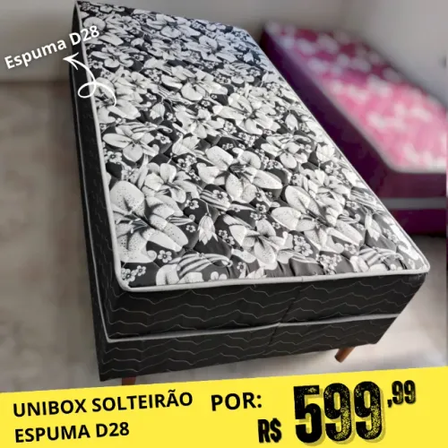 Unibox Solteirão Espuma D28 1Mx198 Entrega Grátis 
