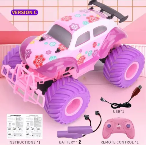 Carrinho de controle remoto com baterias recarregáveis