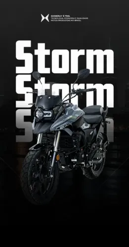 Shineray Storm 200 ABS 2026 - Financiamento Zero Entrada em ate 48x 