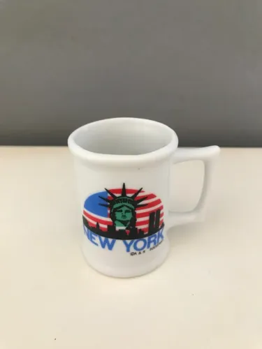 Caneca Mini Shot Branca De New York Branco