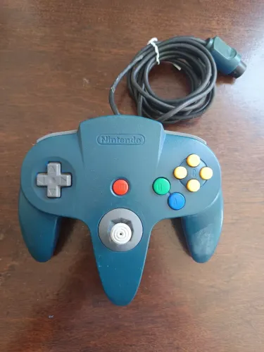 Controle Nintendo 64 Original Azul analógico perfeito