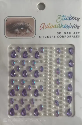 Adesivos Strass para Maquiagem Rosto Adesivos Cristais