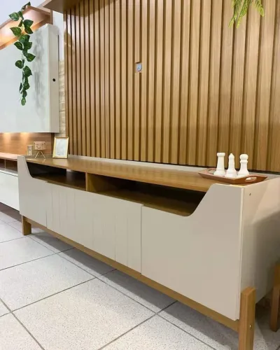 Rack Bancada Moema + Painel Trend Ripado Frete grátis alguns bairros