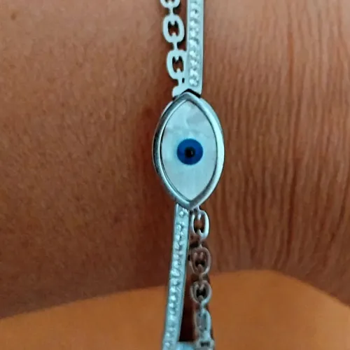 Bracelete em aco inoxidável material 316L.novo.