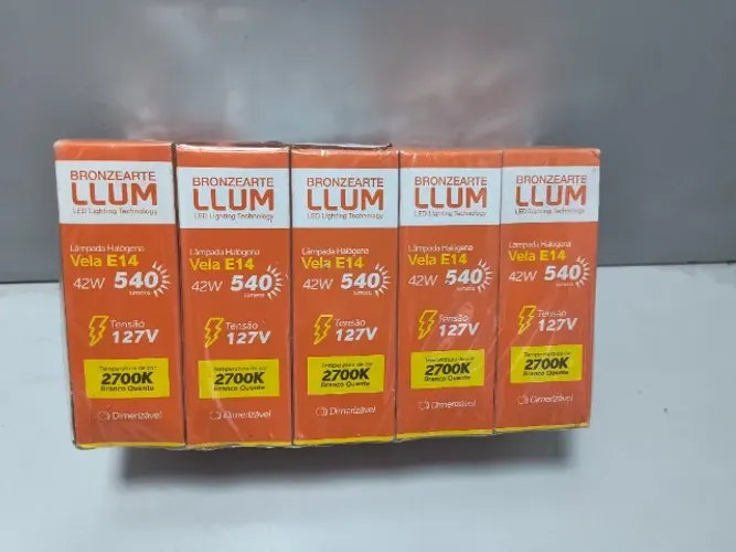 Pct 10 Lampada Halogena 41w 540 Lumens Tensao 220v 2700k
