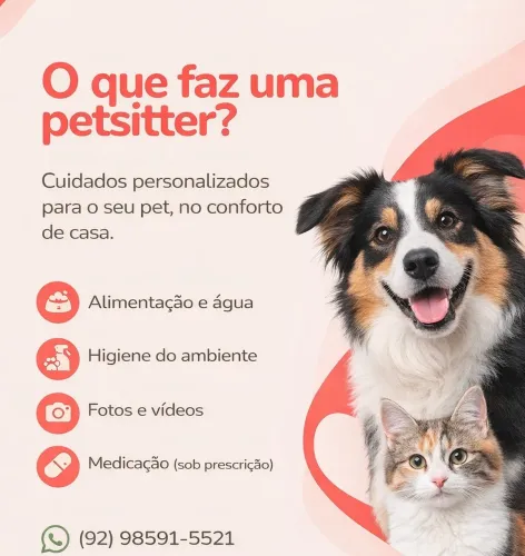 Pet Sitter Manaus | cuidadora de animais 