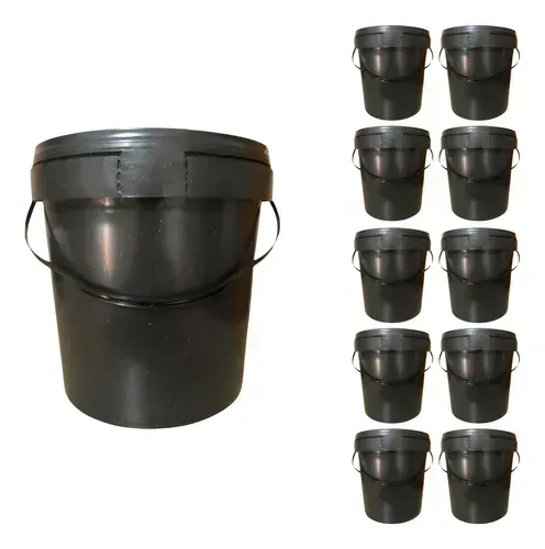 Galão preto 3,6L kit 10 unidades