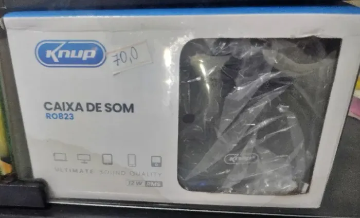 Caixa Caixinha De Som Com Iluminação Led Subwoofer 12w