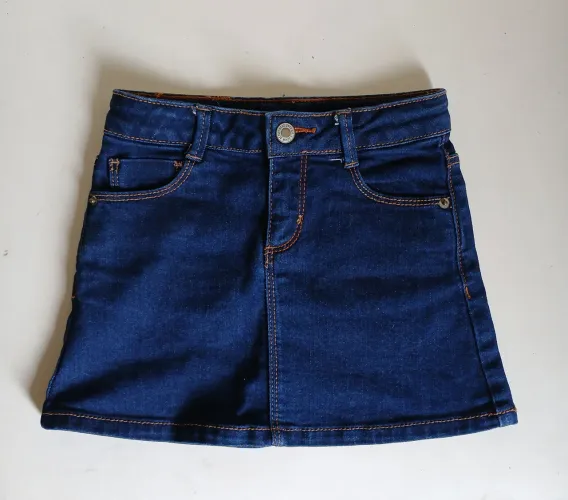 Saia jeans infantil Zara