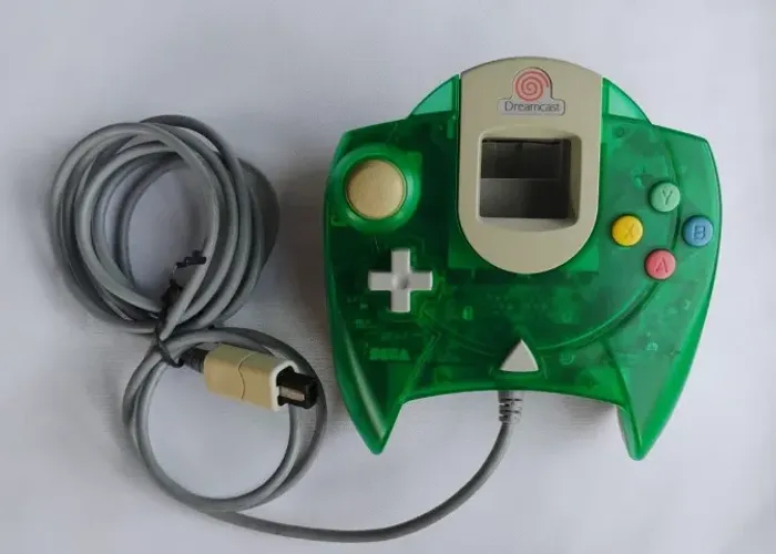 Green Sega Dreamcast controller