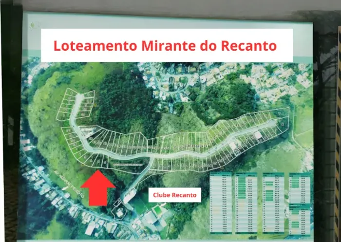 Terreno Loteamento Mirante do Recanto ( em Barra Mansa) 662 m2