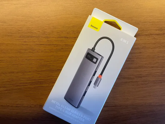 Hub Baseus 8 portas USB-Tipo C // Novo na Caixa