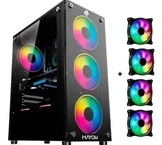 Gabinete Gamer Hayom com 4 fans