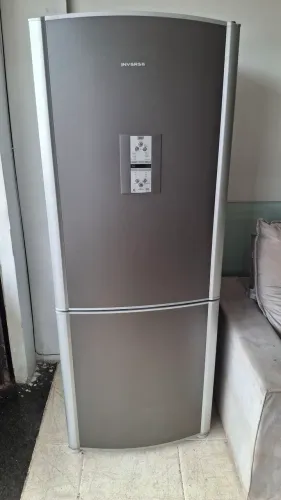 GELADEIRA BRASTEMP INVERSE INOX SEMI-NOVA