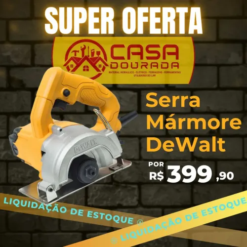 Liquidação Serra Mármore 125mm 1400W 220V DEWALT-DW862