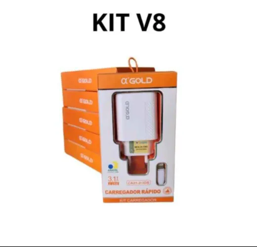 Carregador V8 carregamento Rápido A'Gold 