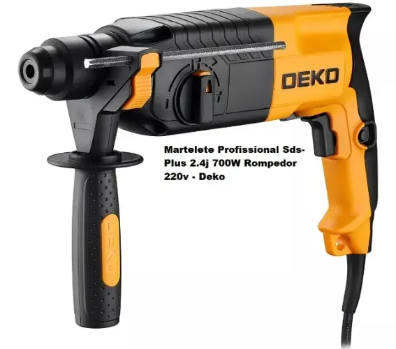 Martelete Profissional Sds-Plus 2.4j 700W Rompedor 220v - Deko