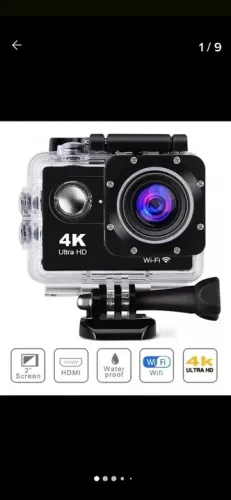 Câmera de Ação 4K Ultra HD WiFi fullHD . Impermeavel . Completa 