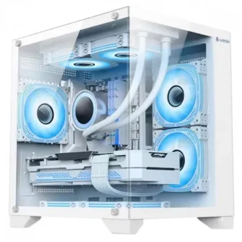 Gabinete Gamer Hayom GB1791, Tampa Lateral e Frente de Vidro, Com 4 Fans, RGB, Sem Fonte
