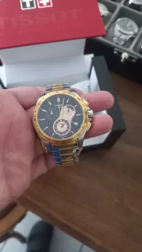 RELÓGIO TISSOT VELOCI-T *MIXTO* (AÇO INOX E DOURADO RDCOVADO) RELÓGIO PRATICAMENTE SEM USO