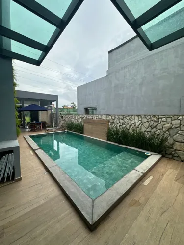 Casa térrea espetacular no Montenegro Boulevard, 4 suítes porteira fechada