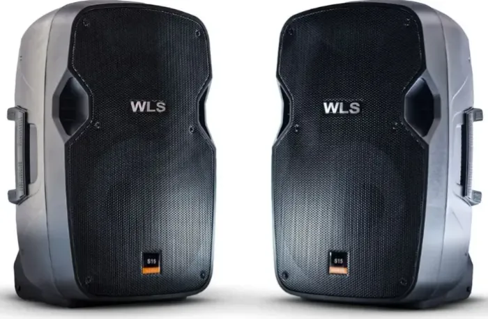 1 CAIXA DE SOM ATIVA E 1 PASSIVA Wls S15 250w CADA