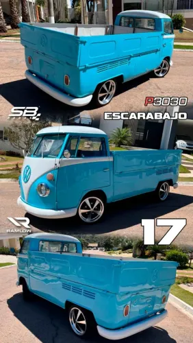 Roda Retro Escarabajo aro 17 preta com diamantado novas