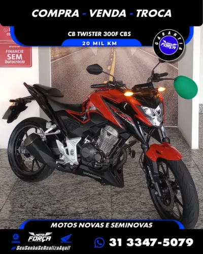 CB Twister 300F Ano2024 Único Dono Revisada Garantia