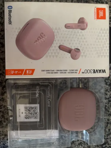 Fone de ouvido Bluetooth JBL Wave 300 tws rosa usado