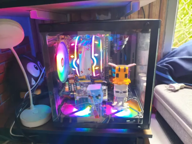 Pc gamer top aquário + monitor led 24 Samsung