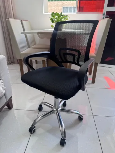 Cadeira de Escritório Presidente Ergonômica Preta - Entrega Grátis