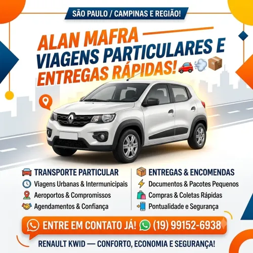 Viagens particulares entregas