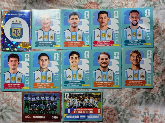 Figurinhas da Copa do Mundo 2026 - Argentina.