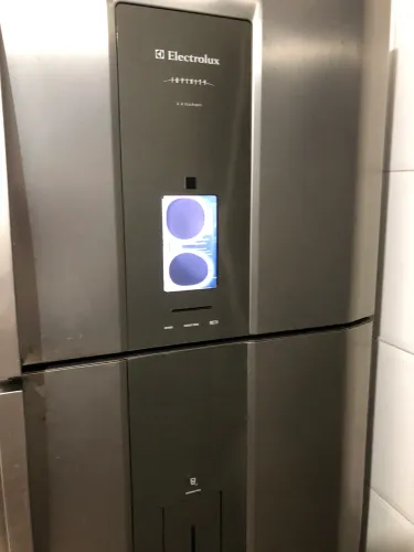 Geladeira eletrolux painel digital infinity inox