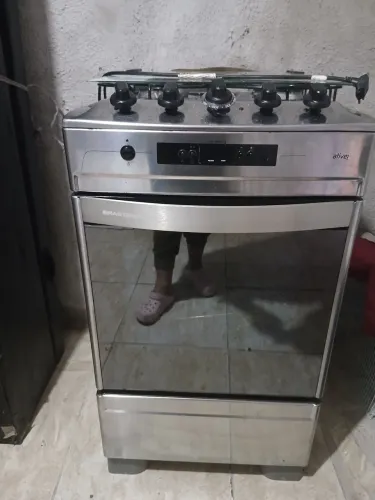 Fogao de inox.4 bocas