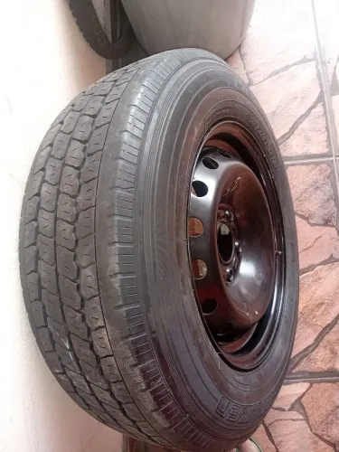 Roda estepe aro 15,hyundai hr,pneu 205/70/15c