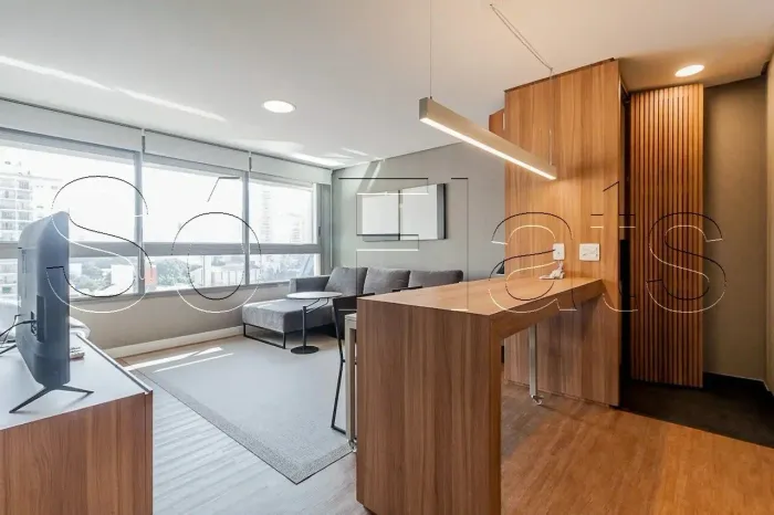 Residencial Tita Salzano, flat disponível para locação contendo 50m², 01 dormitório e 01 v
