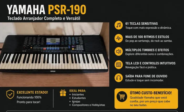 Teclado YAMAHA PSR-190