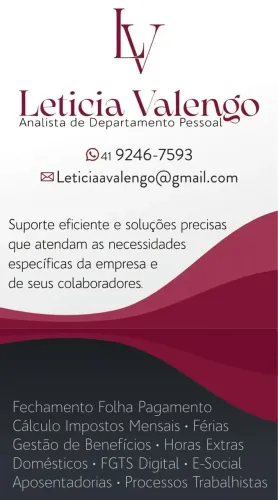 Analista Departamento Pessoal e Contabilidade em Geral