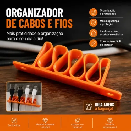 Organizador de Cabos e Fios