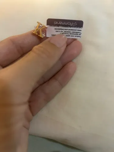 Pingente letra K com zircônia