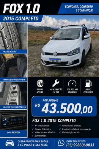 Volkswagen Fox Trendline 1.0 Flex 8V 5P 2015