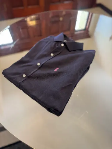 Camisa Algodão Egipcio Azul marinho