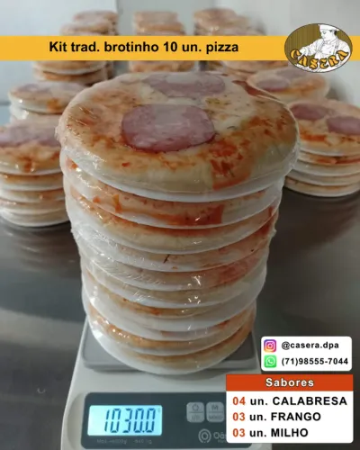 FORNECIMENTO DE KITS PIZZA E MASSAS BROTINHO.
