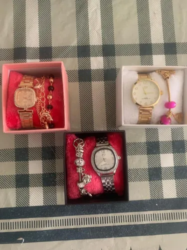 Relógio feminino + pulseira