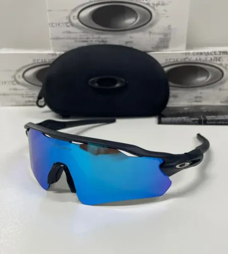 óculos de sol oakley radar ev blue lentes antirreflexos 