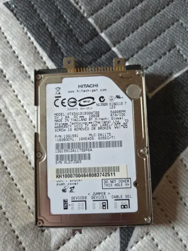 HD Interno para Notebook Hitachi 100GB IDE / PATA 2.5" - Funcionando Perfeitamente