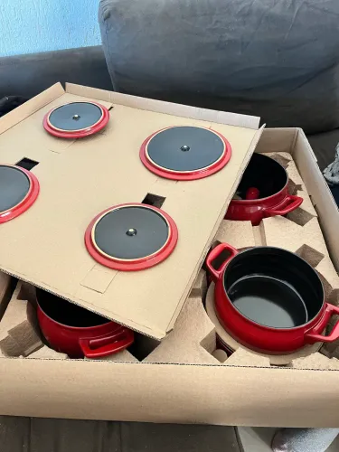 Ceraflame Conjunto Panelas de Cerâmica Premiere+ Joy 5 Peças Pomodoro
