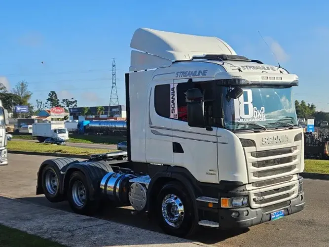 Scania G360 6x2 Ano 2018 Automático Rodas de Alumínio Dianteiras bom de pneus
