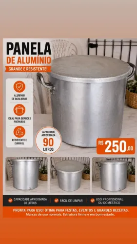 Panela de alumínio
